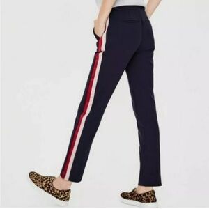 Boden Blue and Pink Cropped Jumpsuit